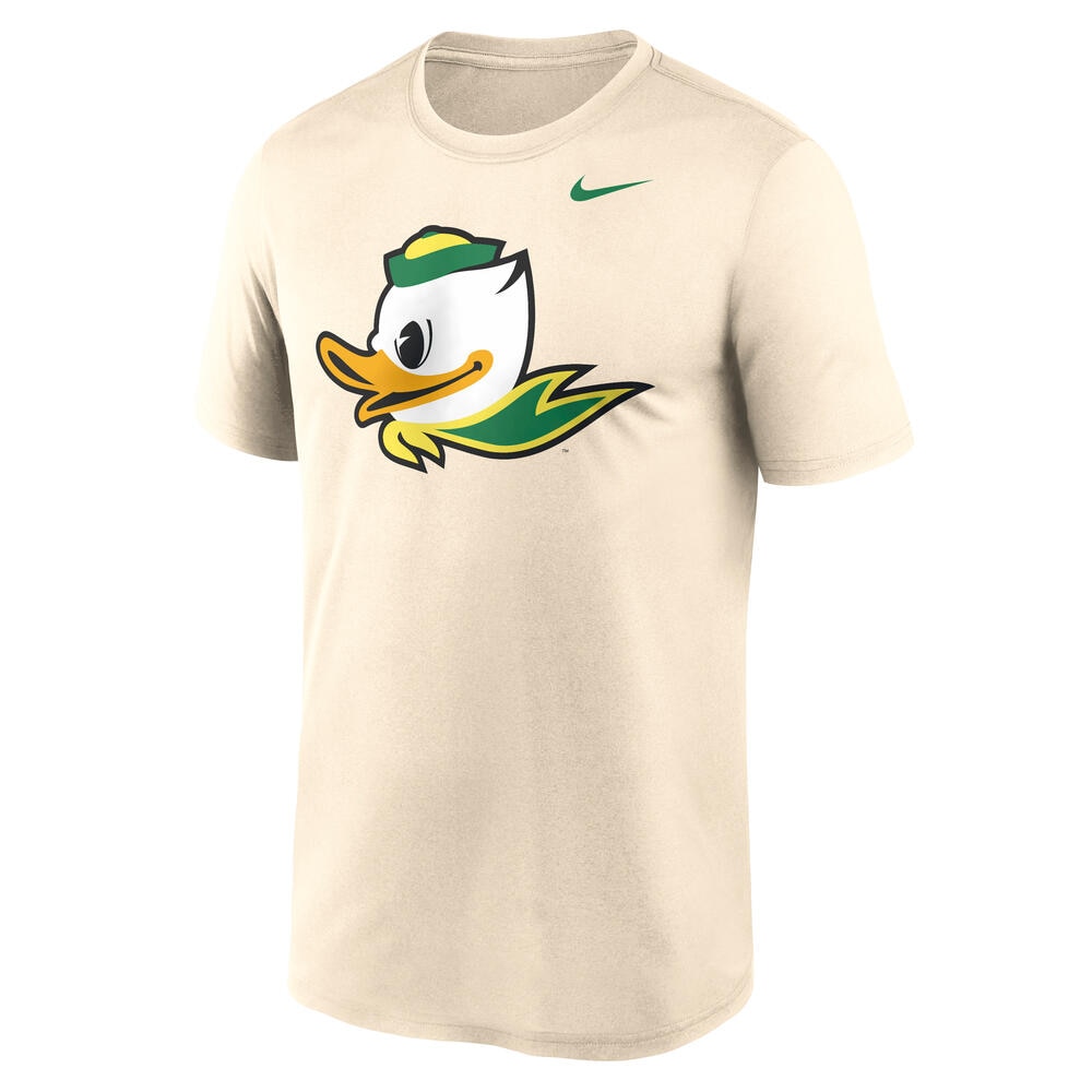 Fighting Duck, Nike, White, Crew Neck, Men, Alternate logo, T-Shirt, 853978